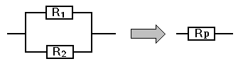 Parallellkobling av to motstander R1 og R2